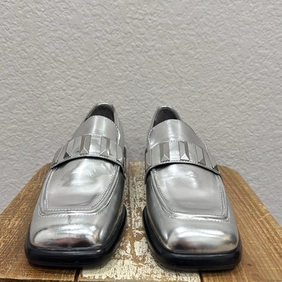 Rag & Bone Maxwell Metallic Studded Loafers Size 40 / 10 - Picture 4 of 9